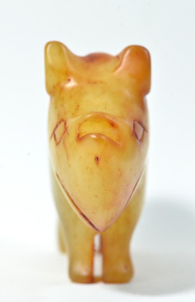 A Rare White Jade of Rhino, Song Dynasty